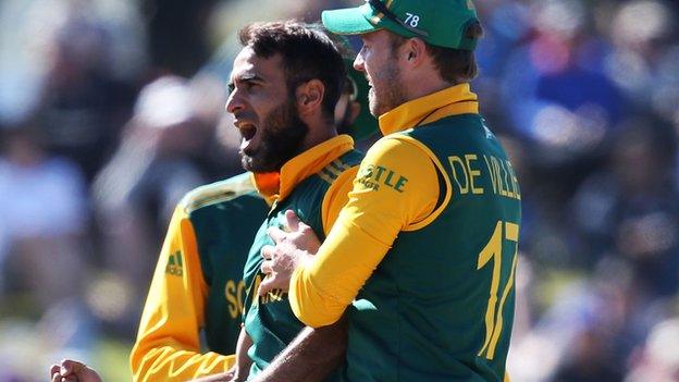 South Africa celebrate