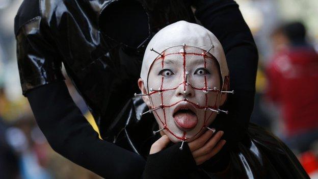 Celebrating Halloween in Kawasaki, Japan