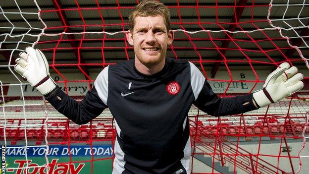 Hamilton goalkeeper Michael McGovern