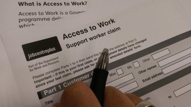 Access to work forms