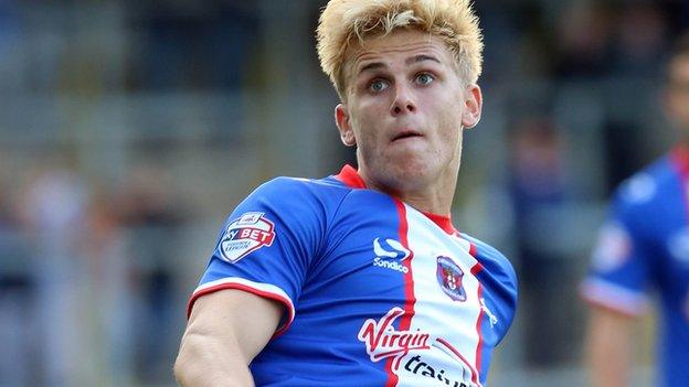 Carlisle United midfielder Brad Potts