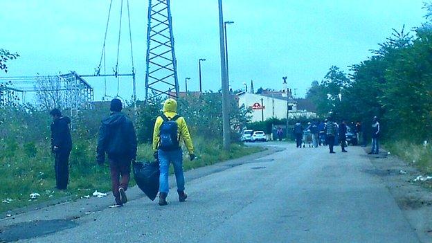 Migrants in Calais