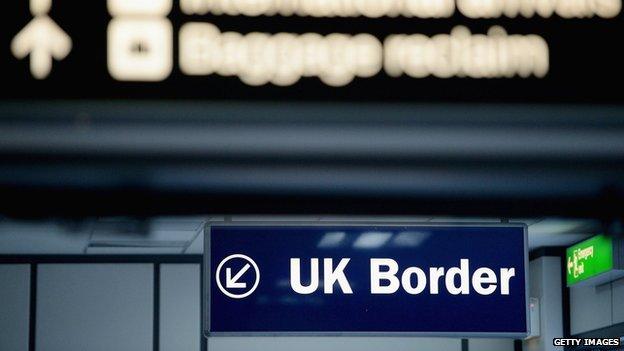 UK Border sign