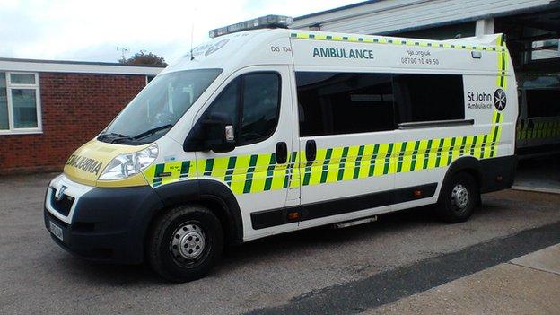 St John Ambulance bariatric vehicle