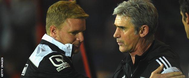 Eddie Howe and Alan Irvine