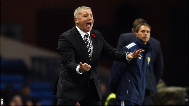 Rangers manager Ally McCoist