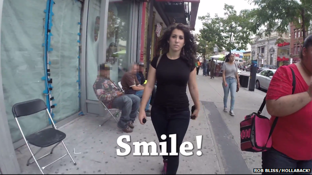 Comment in street: Smile