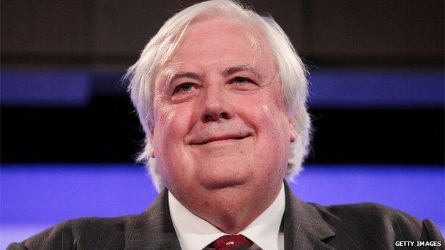 Clive Palmer speaks at National Press Club on 7 July 2014 in Canberra, Australia.