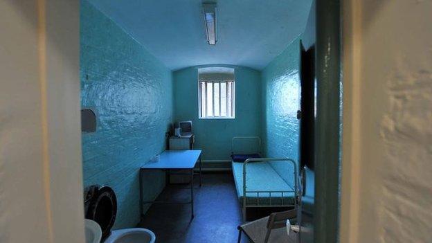 A prison cell at Wormwood Scrubs