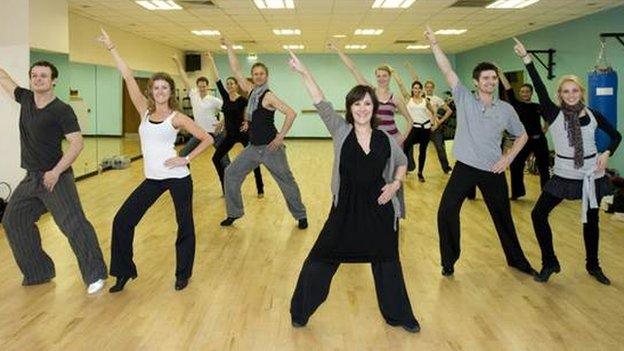 Arlene Phillips dance class