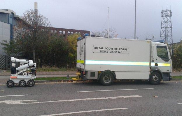 Bomb disposal van