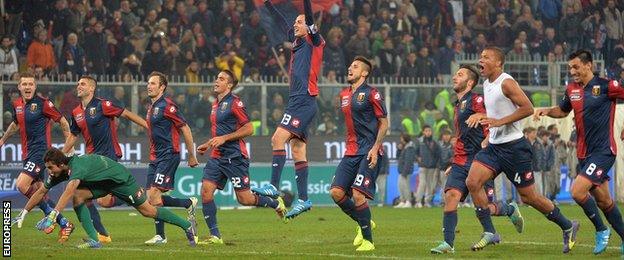 Genoa celebrate