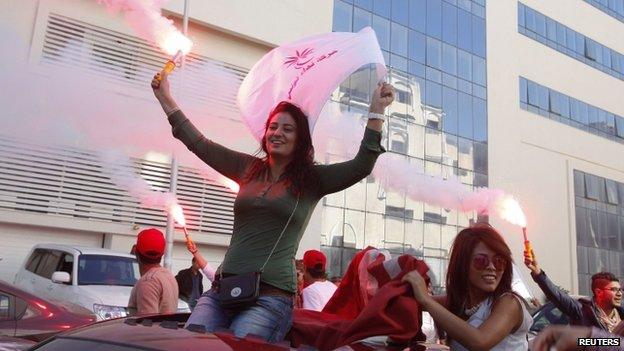 Nidaa Tounes supporters 28 Oct 2014