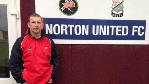 Scott Dundas, manager of Norton United