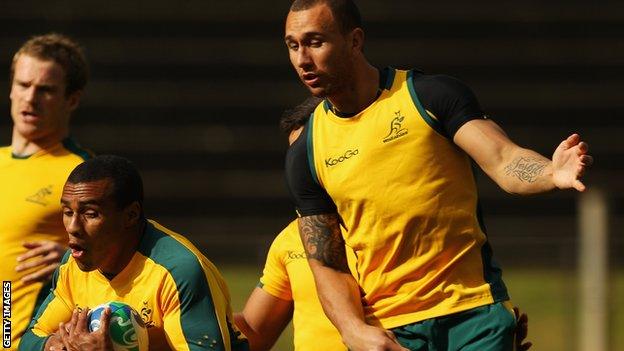 Will Genia and Quade Cooper