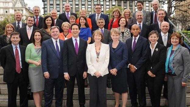 Jim Murphy pictured in Miliband shadow cabinet line up