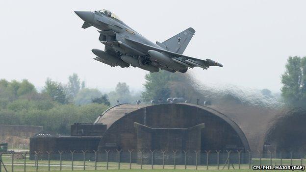 RAF Typhoon jet - file pic