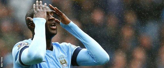 Manchester City midfielder Yaya Toure