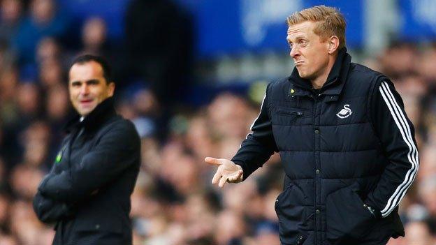 Roberto Martinez and Garry Monk