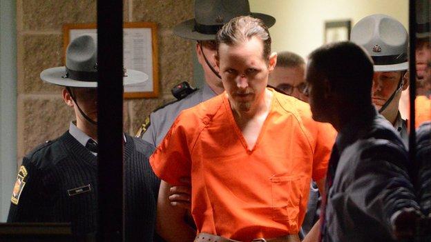 Eric Matthew Frein arrested by police on Friday 31 October 2014