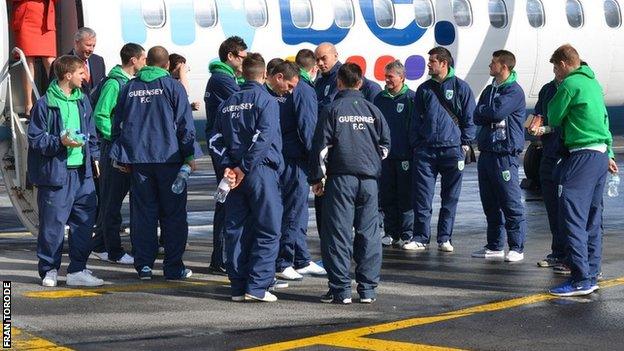 Guernsey FC fly to all their away games