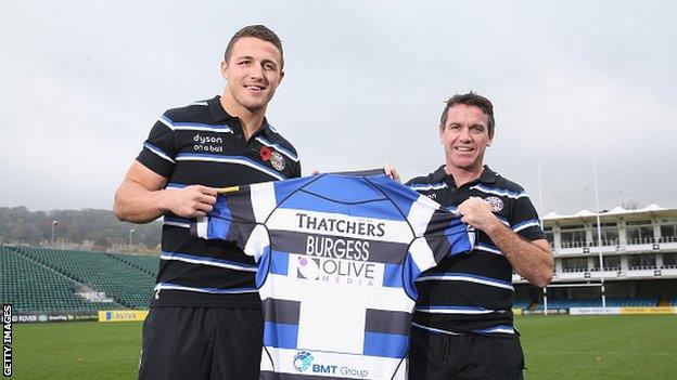 Sam Burgess and Mike Ford