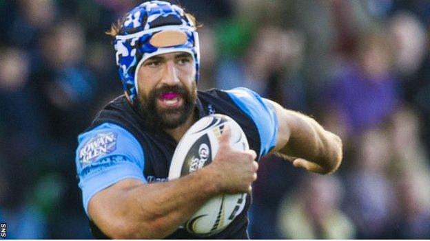 Glasgow Warriors forward Josh Strauss