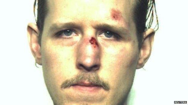 Eric Matthew Frein, 31, is pictured in this October 2014 handout photo obtained by Reuters 31 October 2014