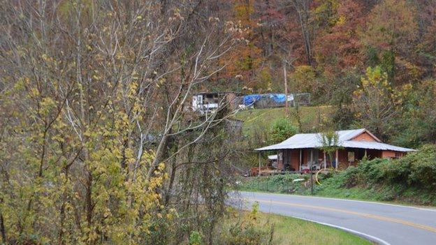 Tom Fletcher's cabin in Inez, Kentucky