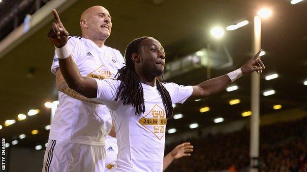 Jonjo Shelvey and Marvin Emnes