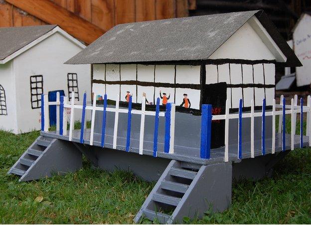 New signal box in Wicken model village