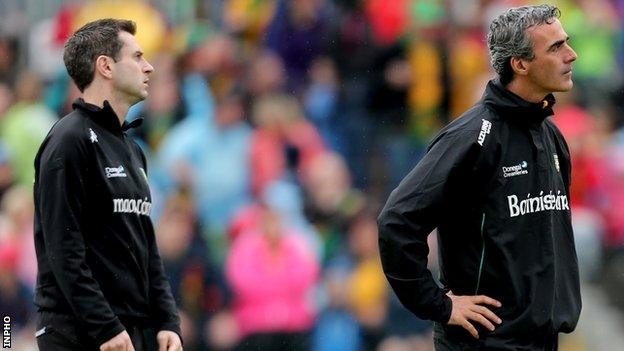 Rory Gallagher with Jim McGuinness in 2013