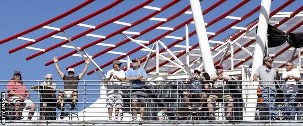 Fans at the Austin Grand Prix