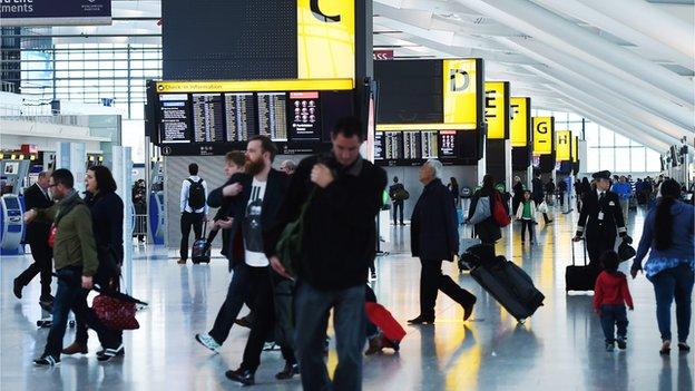 Passengers at Heathrow