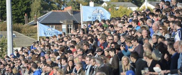 Glasgow Warriors fans