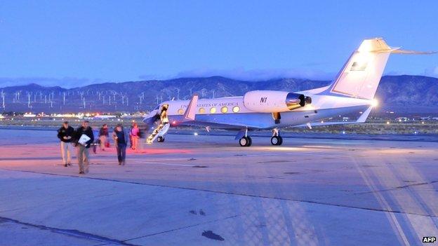 NTSB investigators arrive at Mojave Air and Space Port