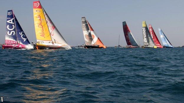 Abu Dhabi Ocean Race moved into the Volvo Ocean Race lead on Saturday