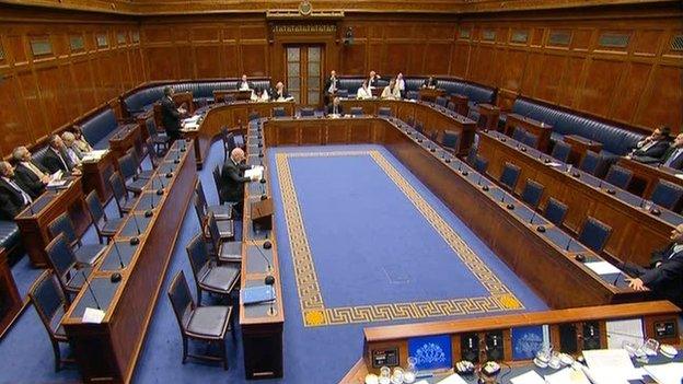 The Northern Ireland Assembly's debating chamber