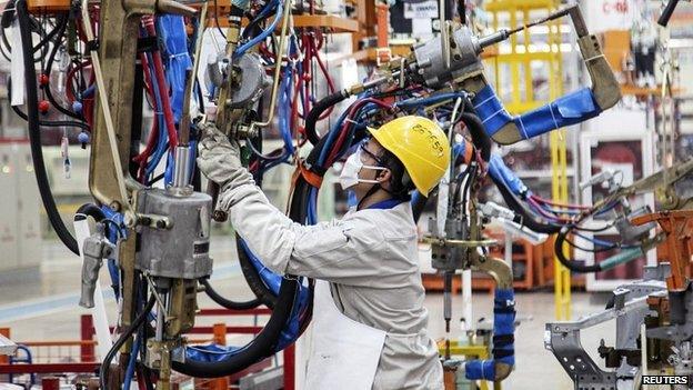 China factory worker