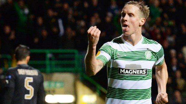 Celtic midfielder Stefan Johansen