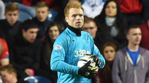 Rangers goalkeeper Lee Robinson