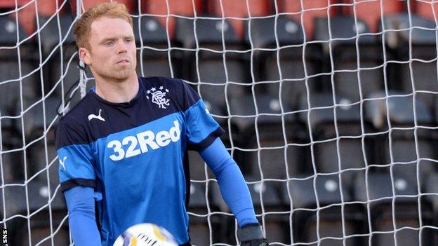 Rangers goalkeeper Lee Robinson