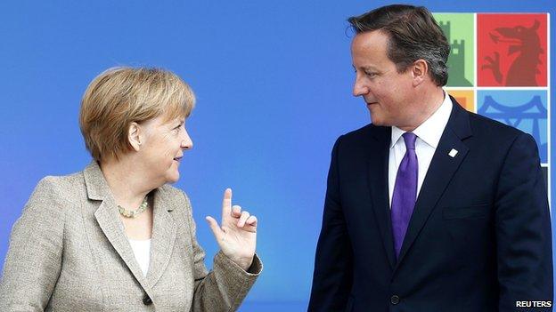 Angela Merkel and David Cameron