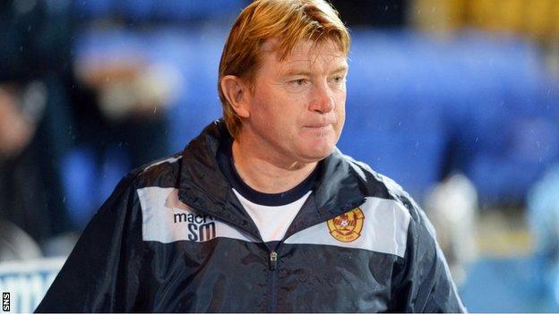 Motherwell manager Stuart McCall