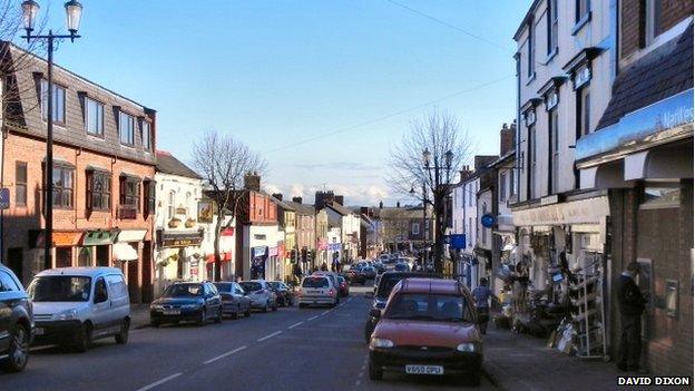 High Street in Mold