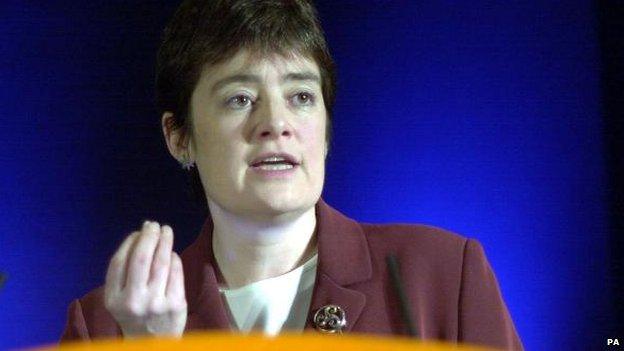 Sarah Boyack in 2000 when she was transport minister