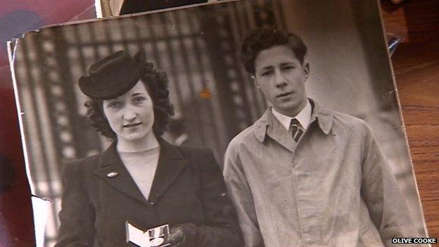 Olive and Leslie's younger brother went to London to collect his Distinguished Service Medal