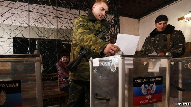 Voting in Ukraine election