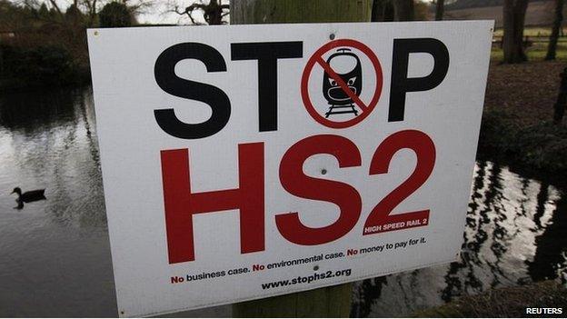 HS2 protest sign