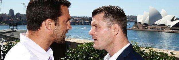 UFC's Luke Rockhold and Michael Bisping face off